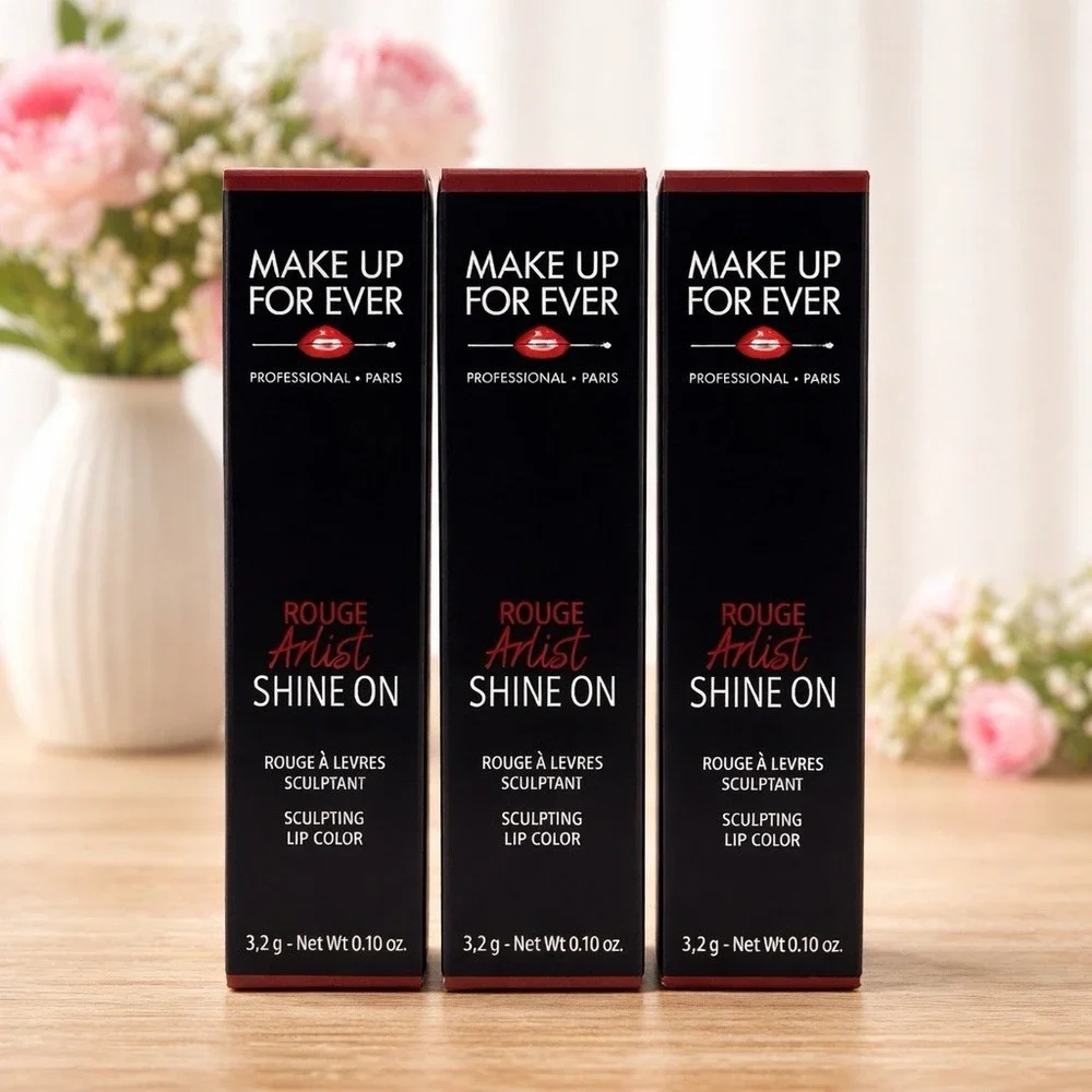 MAKE UP FOR EVER Rouge Artist Shine On Lip Color 0.10 oz 3 Pack New In Box